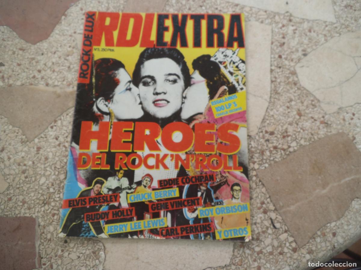 Revistas de m&uacute;sica: rock de lux extra n&ordm; 5, poster no, hroes del rock'n'roll,