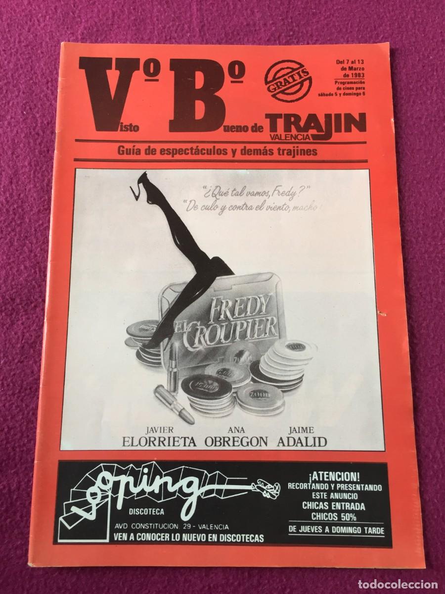 Revistas de m&uacute;sica: Revista Trajin Valencia 1983 - CINE - MUSICA MANIA y ESGRIMA - DISCOTECAS -RUTA DEL BAKALAO
