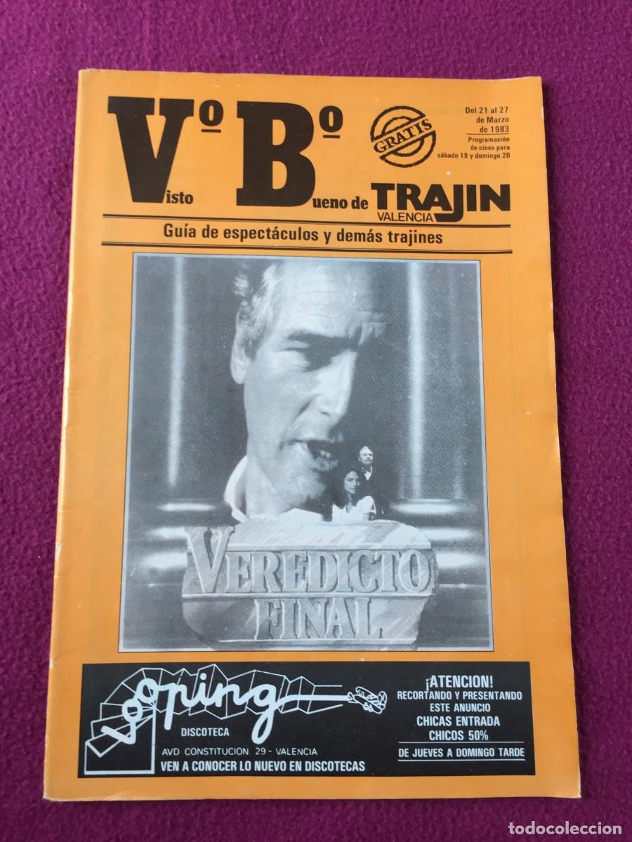 Revistas de m&uacute;sica: Revista Trajin Valencia 1983 - CINE - MUSICA ALASKA - ALMODOVAR - DISCOTECAS -RUTA DEL BAKALAO