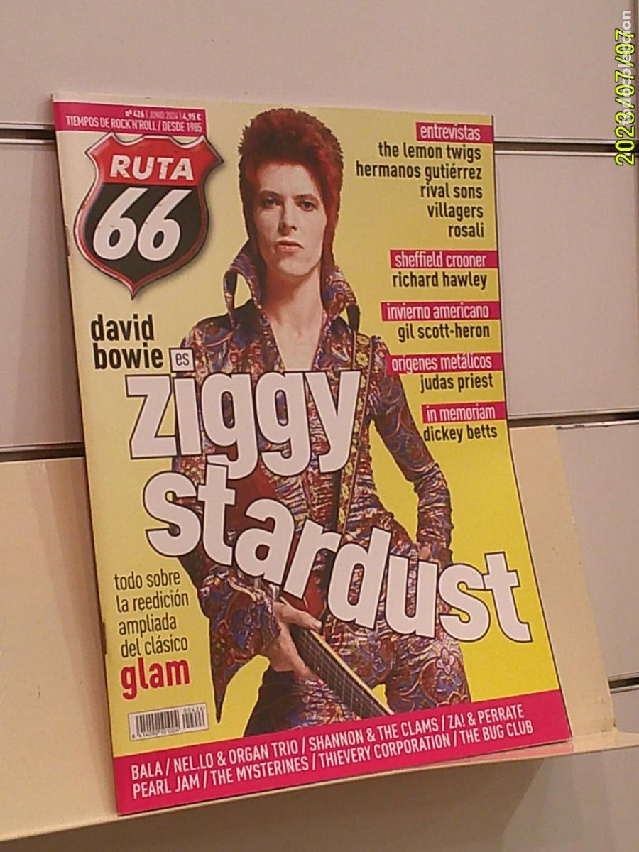 Revistas de m&uacute;sica: REVISTA RUTA 66 N&ordm; 426 JUNIO 2024 DAVID BOWIE ES ZIGGY STARDUST