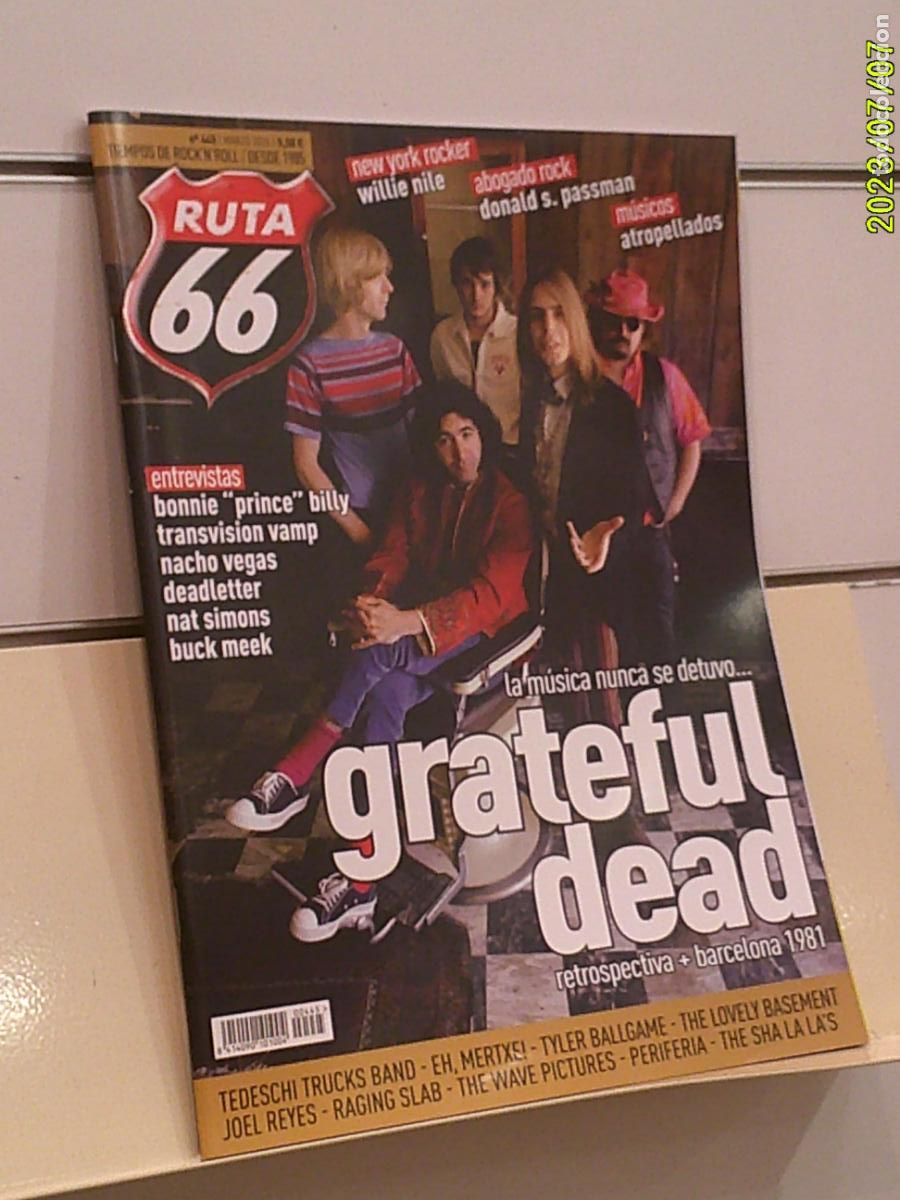 Revistas de m&uacute;sica: REVISTA RUTA 66 N&ordm; 445 MARZO 2026 GRATEFUL DEAD