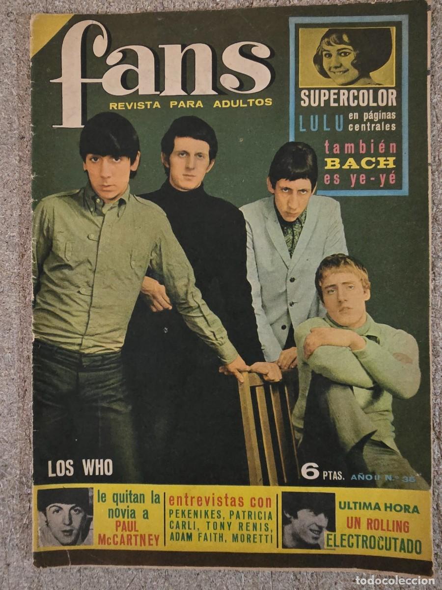 Revistas de m&uacute;sica: Revista Fans 35 con Poster.Bruguera