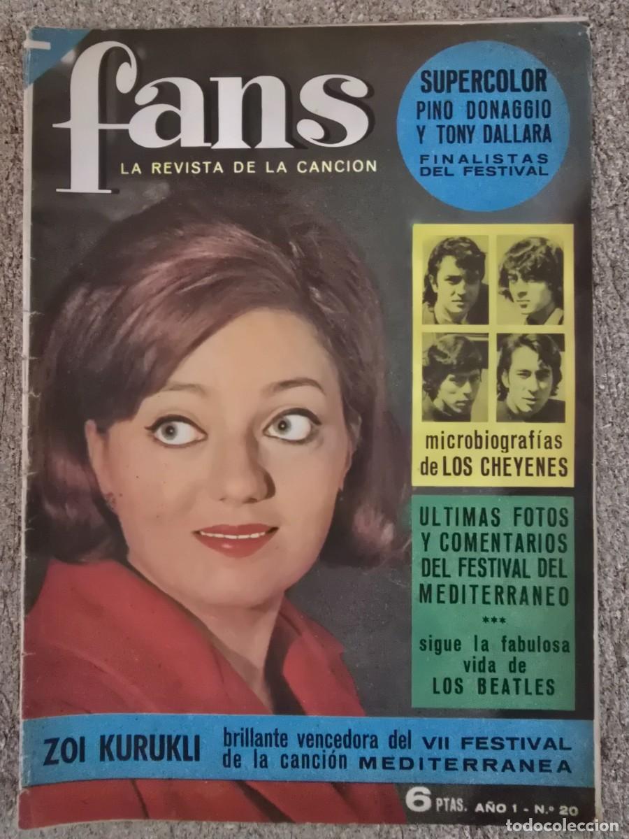 Revistas de m&uacute;sica: Revista Fans 20 con Poster.Bruguera