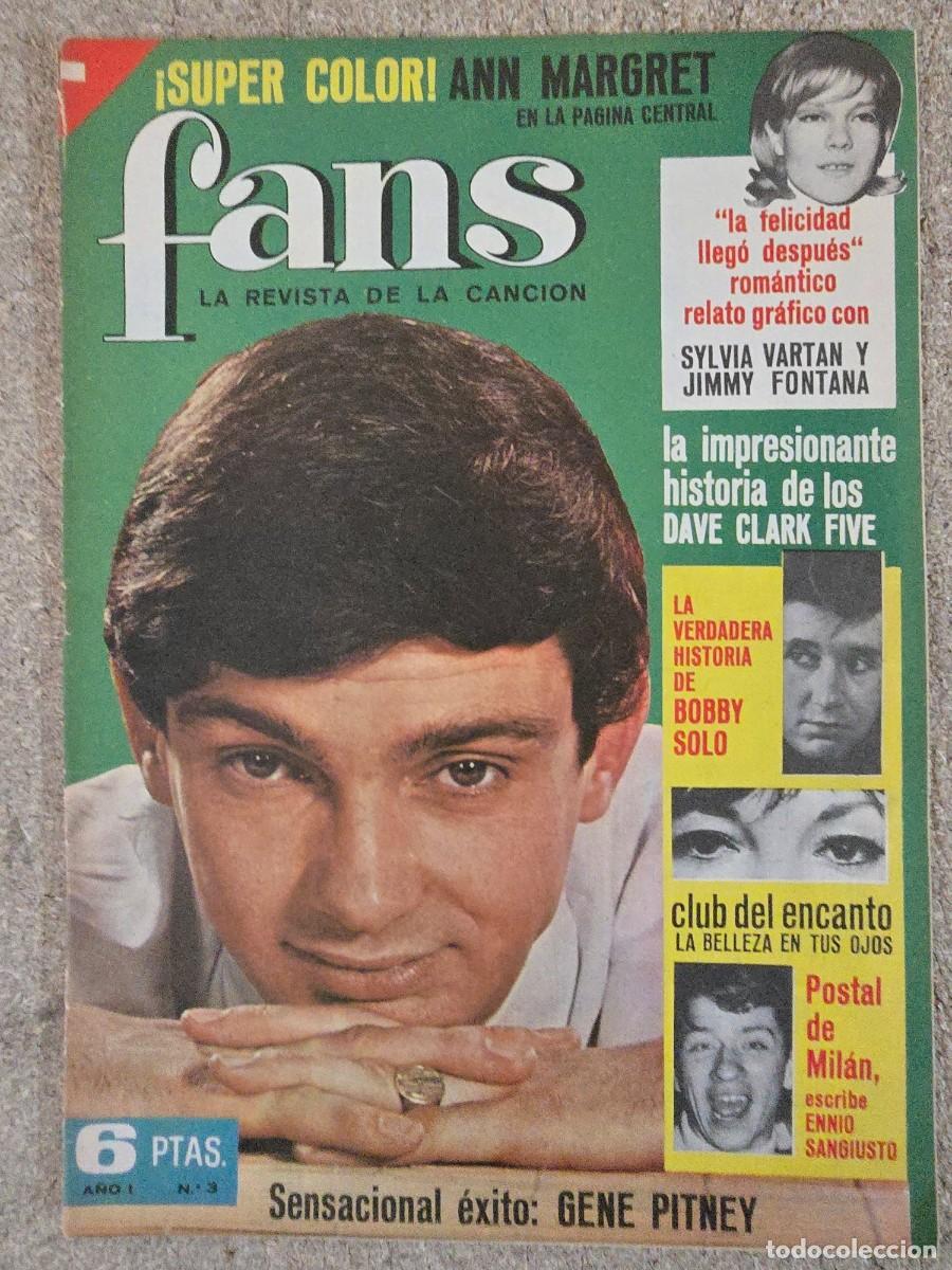 Revistas de m&uacute;sica: Revista Fans 3 con Poster.Bruguera