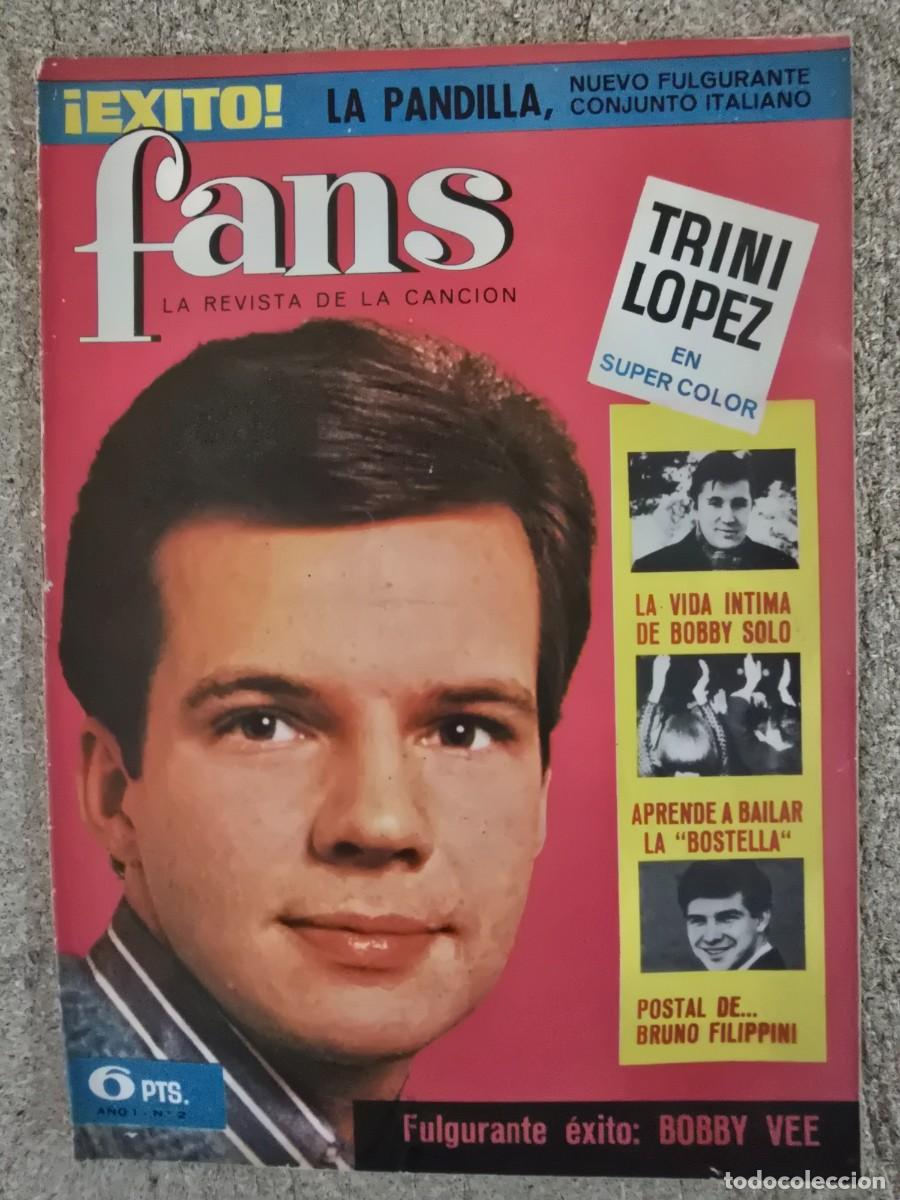 Revistas de m&uacute;sica: Revista Fans 2 con Poster.Bruguera