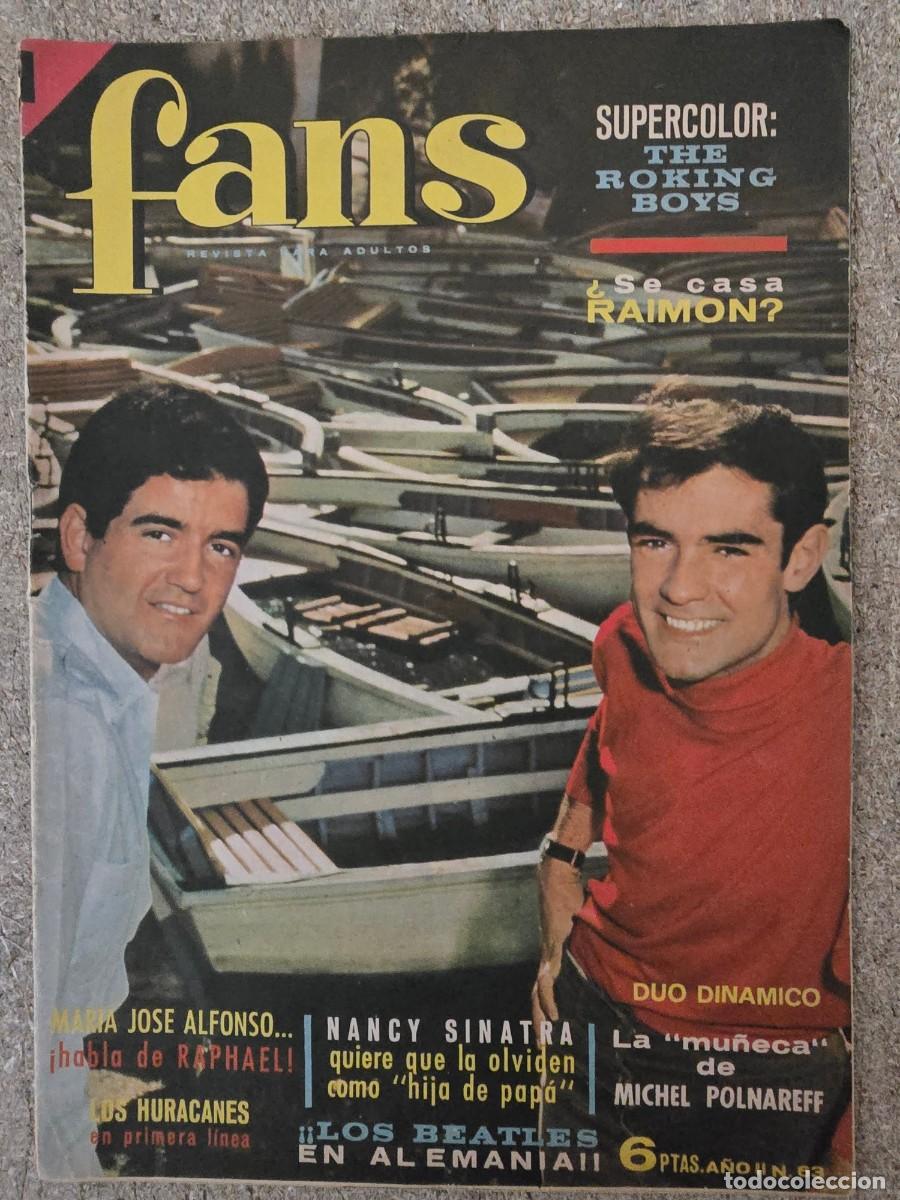 Revistas de m&uacute;sica: Revista Fans 63 con Poster.Bruguera