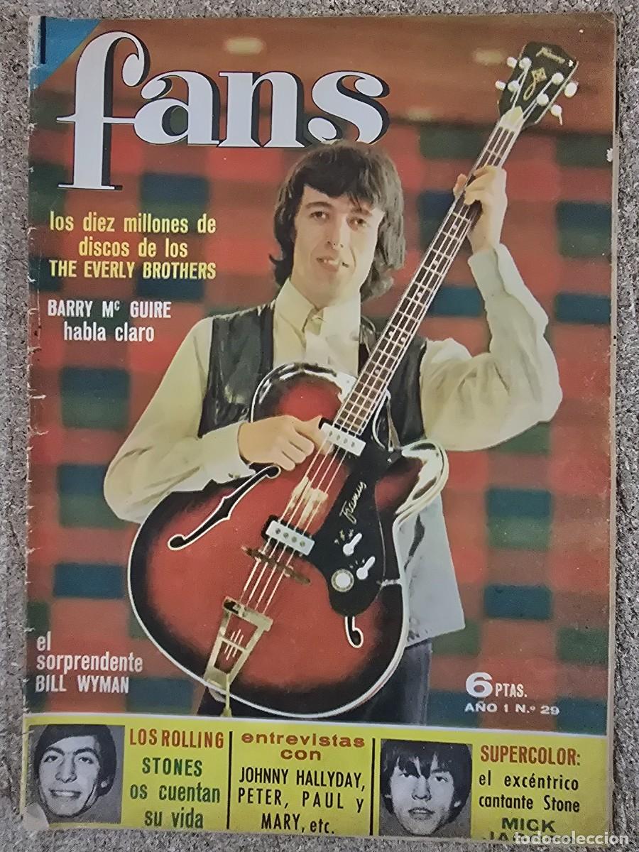 Revistas de m&uacute;sica: Revista Fans 29.Bruguera