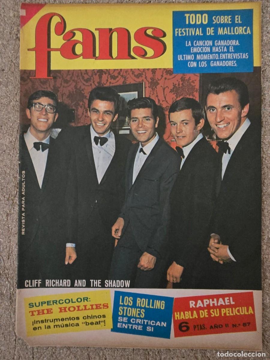 Revistas de m&uacute;sica: Revista Fans 57 con Poster.Bruguera