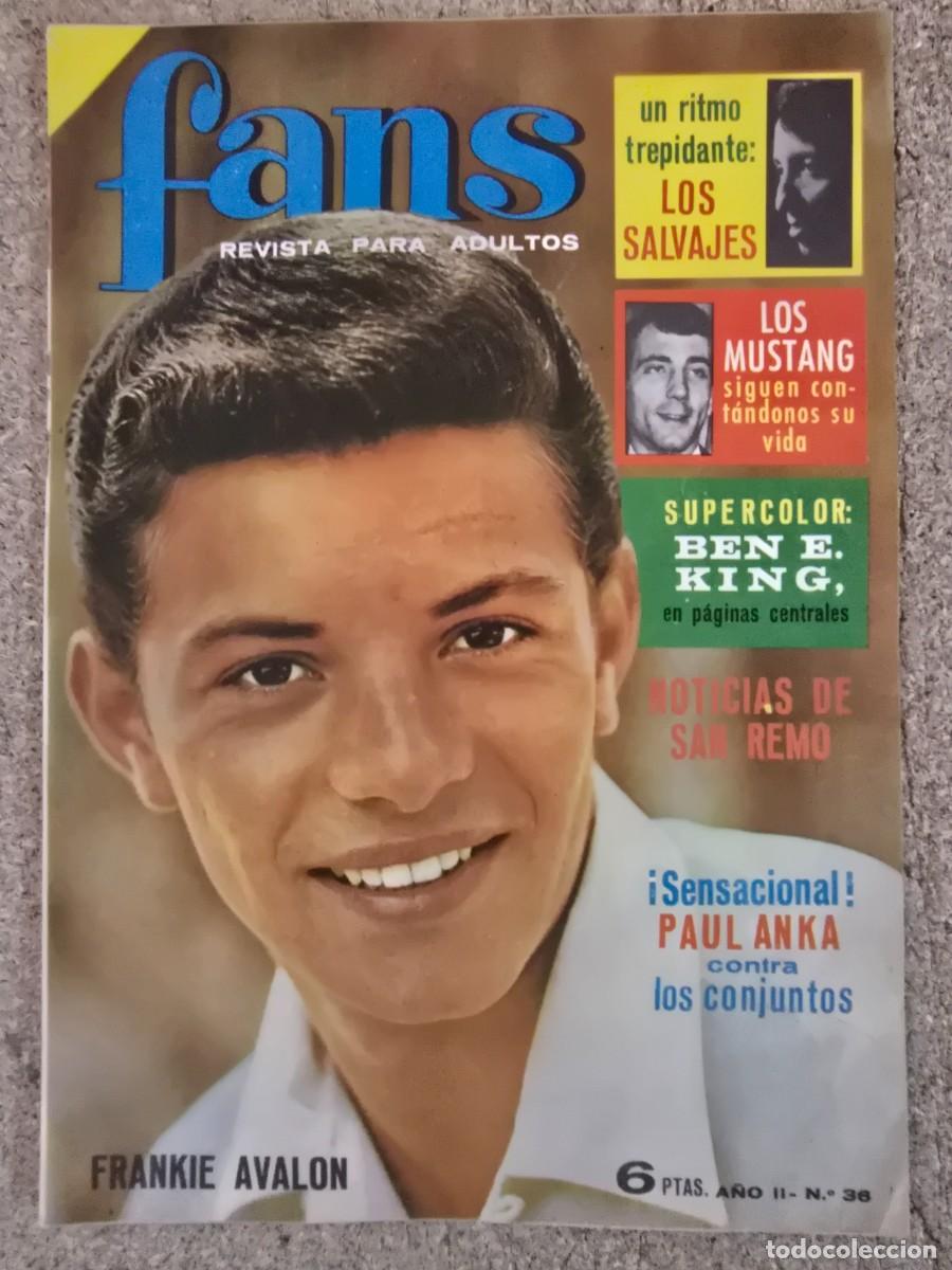 Revistas de m&uacute;sica: Revista Fans 36 sin Poster.Bruguera