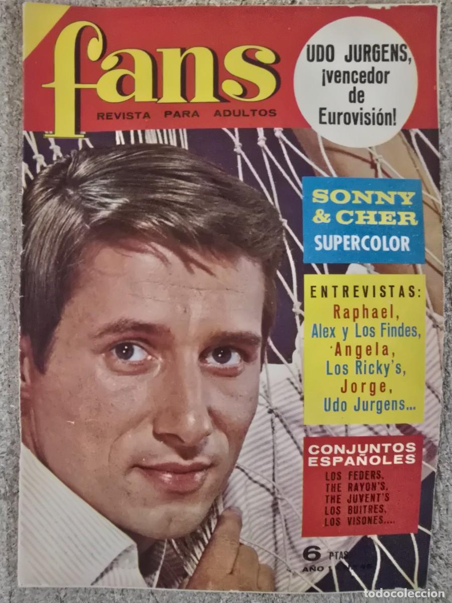 Revistas de m&uacute;sica: Revista Fans 45 sin Poster.Bruguera