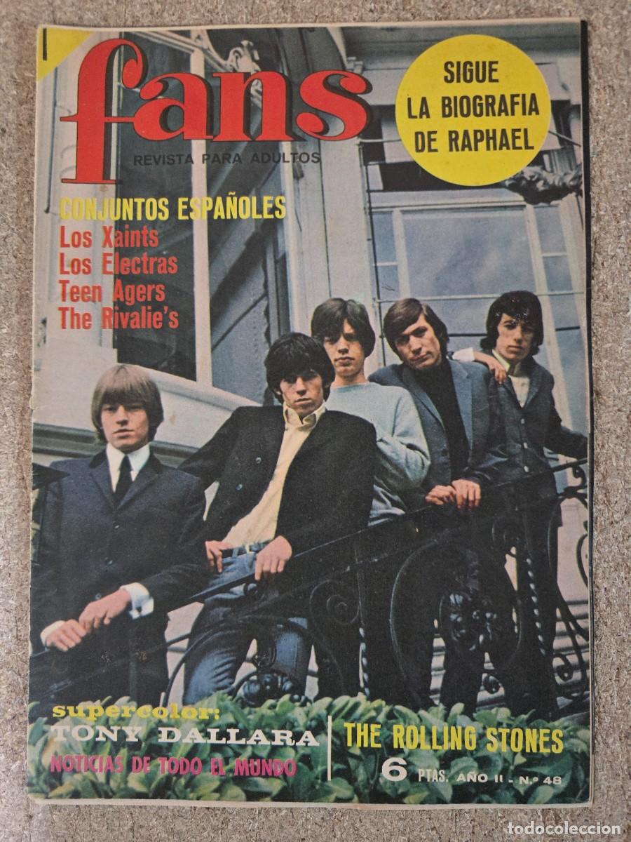 Revistas de m&uacute;sica: Revista Fans 48 sin Poster Rolling Stone.Bruguera