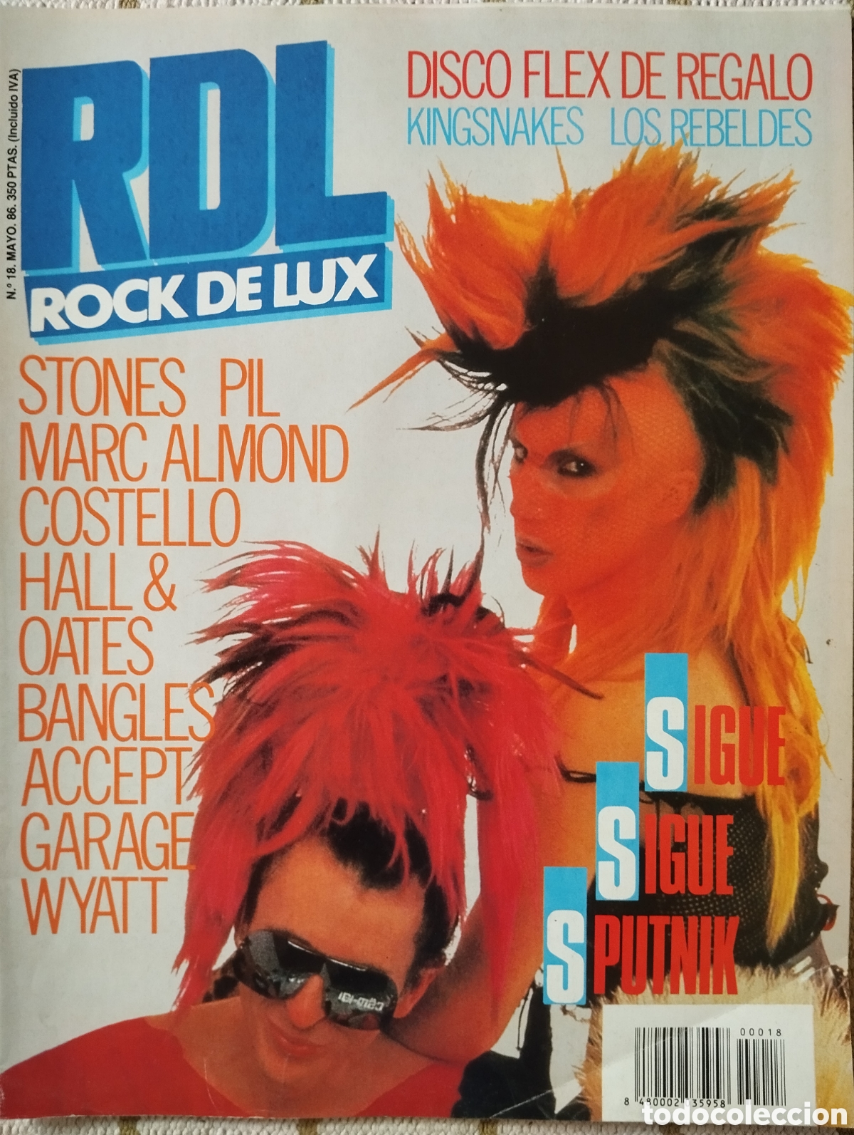 Revistas de m&uacute;sica: Sigue Sigue Sputnik - Rock De Lux - revista