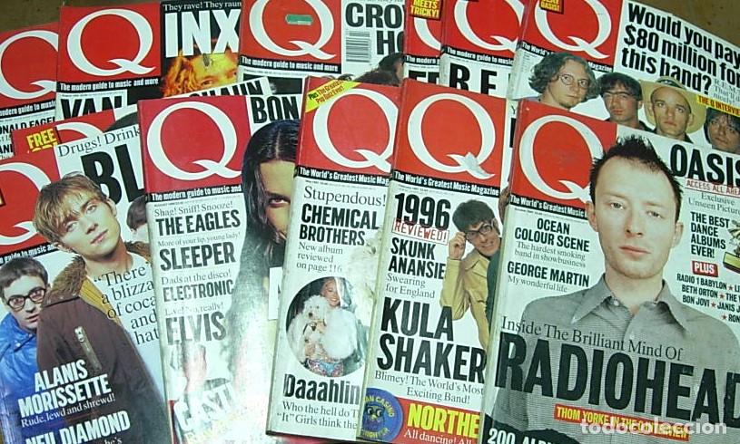 Revistas de m&uacute;sica: Lote 12 Revistas Musicales Inglesas Q MAGAZINE 1993-1997 REM RADIOHEAD INXS CROWDED HOUSE Ver Fotos
