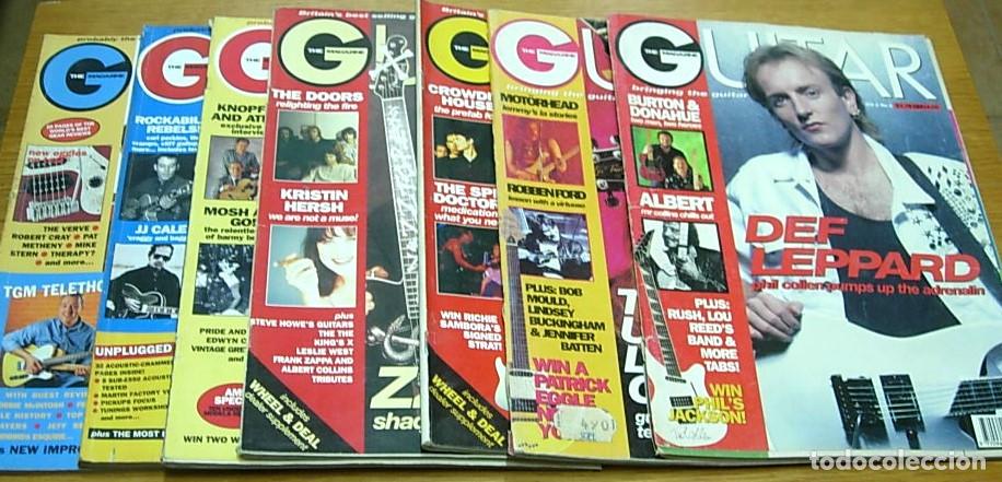 Revistas de m&uacute;sica: Lote 7 Revistas Musicales Inglesas THE GUITAR MAGAZINE 1992-1995 Usadas Le&iacute;das Ver descripci&oacute;n