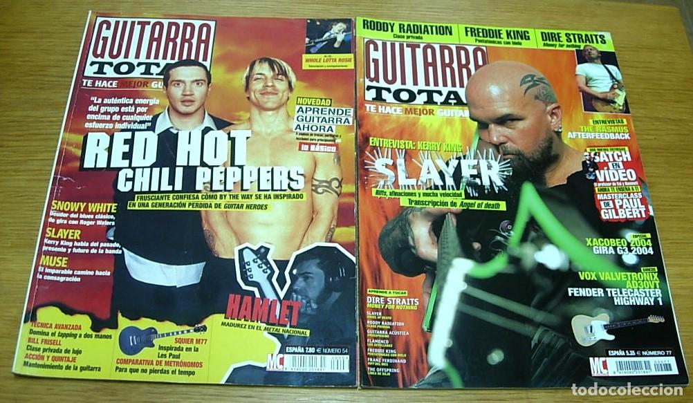 Revistas de m&uacute;sica: Lote 2 Revistas Musicales GUITARRA TOTAL 2002-2004 RED HOT CHILI PEPPERS SLAYER DIRE STRAITS MUSE