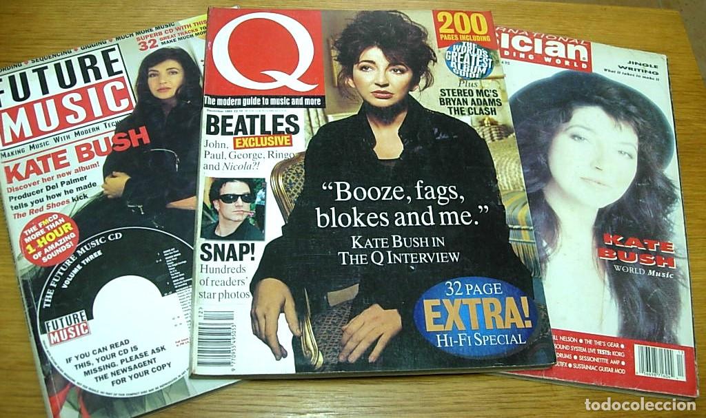 Revistas de m&uacute;sica: Lote 3 Revistas Inglesas KATE BUSH en Portada 1989-93 Q MAGAZINE FUTURE MUSIC INTERNATIONAL MUSICIAN