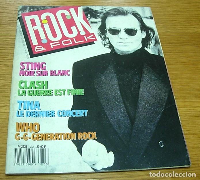 Revistas de m&uacute;sica: Revista Francesa ROCK & FOLK n&ordm; 253 STING TINA TURNER THE CLASH THE WHO PINK FLOYD AC/DC 1988