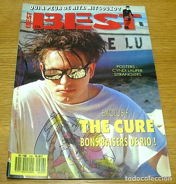 Revistas de m&uacute;sica: Revista Francesa BEST n&ordm; 226 THE CURE Portada+6 Pgs 1987 BON JOVI Poster de CYNDI LAUPER STRANGLERS