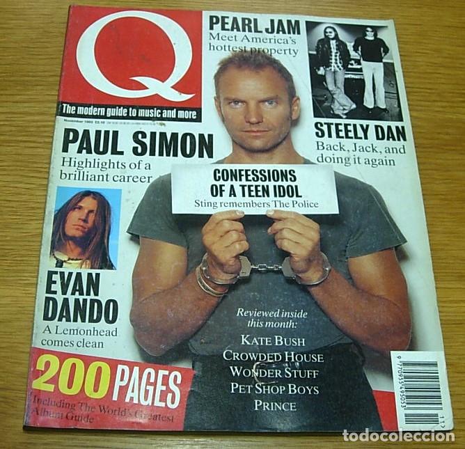 Revistas de m&uacute;sica: Revista Inglesa Q MAGAZINE n&ordm; 86 STING THE POLICE Portada+6 Pgs 1993 STEELY DAN PAUL SIMON IGGY POP