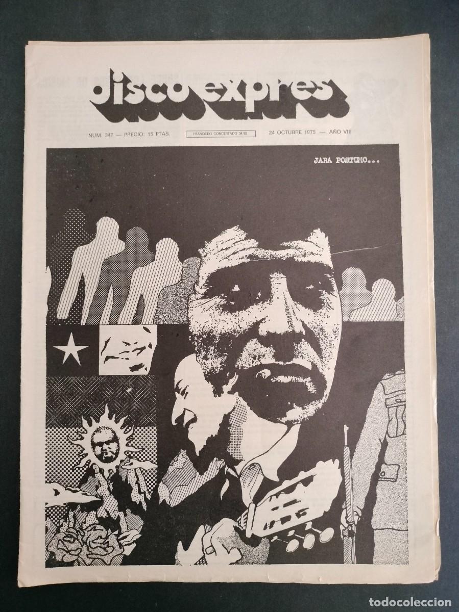 Riviste di musica: DISCO EXPRES N&ordm; 347 JARA POSTUMO... STILLS EN CONTRAPORTADA A&Ntilde;O 1975
