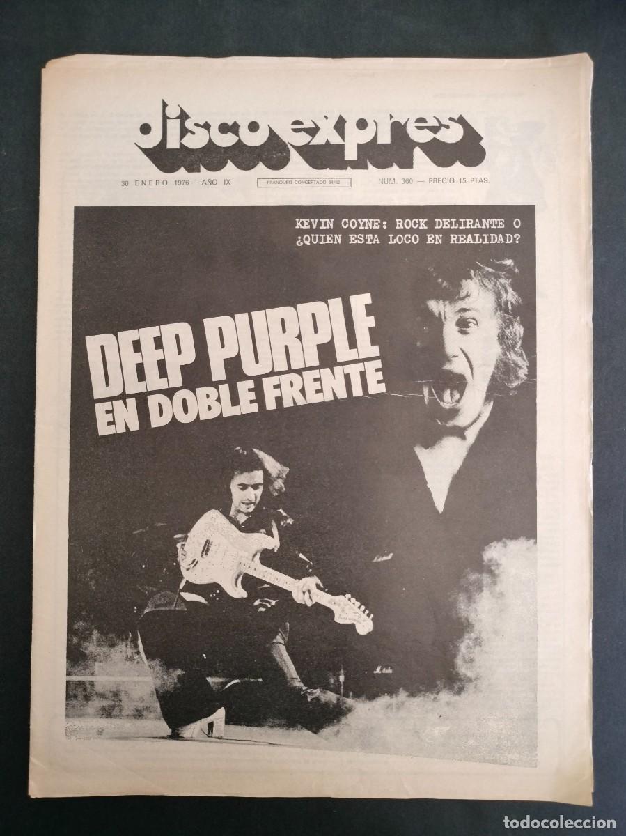 Magazines de musique: DISCO EXPRES N&ordm; 360 DEEP PURPLE EN DOBLE FRENTE A&Ntilde;O 1976