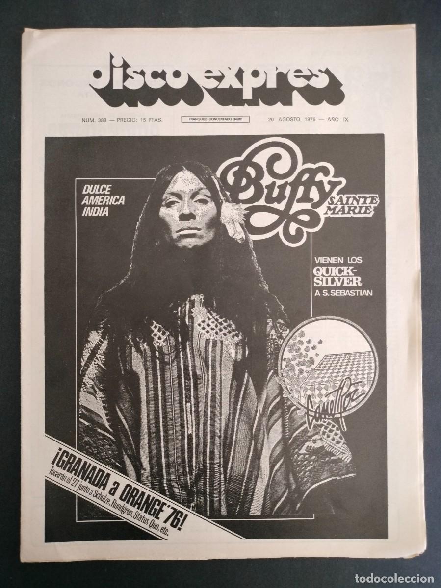 Riviste di musica: DISCO EXPRES N&ordm; 388 BUFFY SAINTE MARIE, QUICK SILVER, JUDAS PRIEST A&Ntilde;O 1976