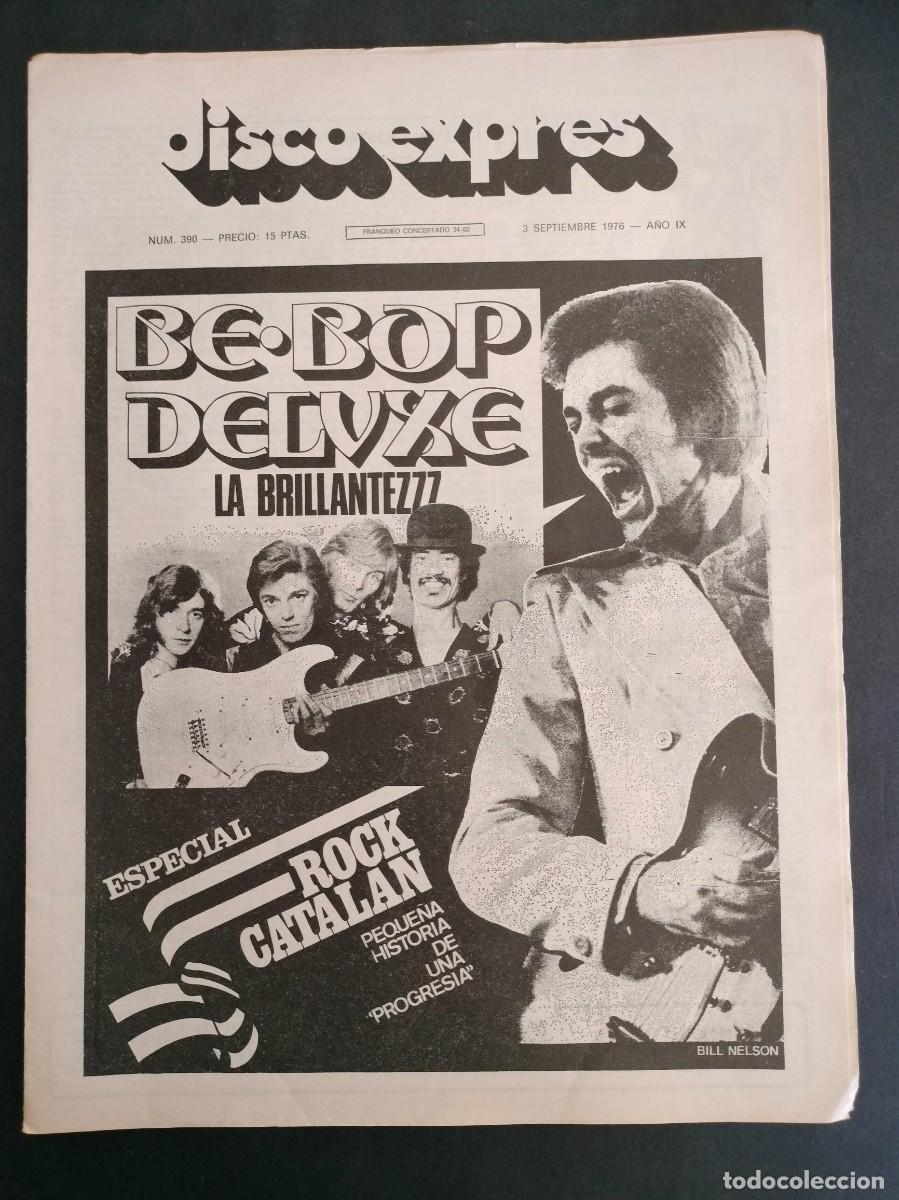 Music magazines: DISCO EXPRES N&ordm; 390 BE-BOP DELUXE, BILL NELSON A&Ntilde;O 1976
