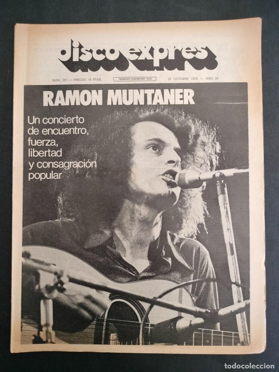 Musikzeitschriften: DISCO EXPRES N&ordm; 397 GENESIS, RAMON MUNTANER, IAN HUNTER, VANGELIS A&Ntilde;O 1976
