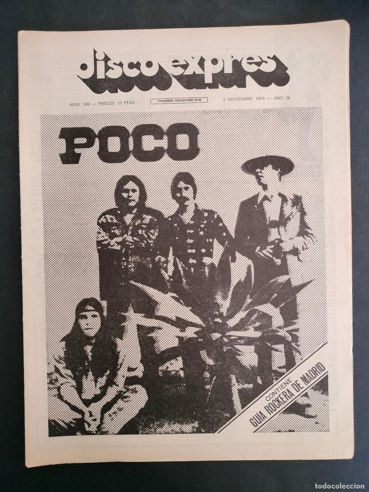 Magazines de musique: DISCO EXPRES N&ordm; 399 POCO, TERRY REID, BEATLES DE LIVERPOOL A LA HISTORIA A&Ntilde;O 1976