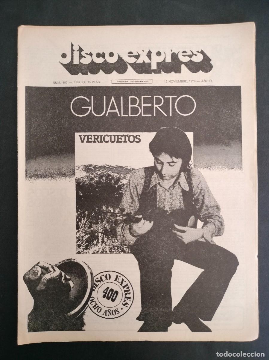 Music magazines: DISCO EXPRES N&ordm; 400 GUABERTO VERICUETOS PARACELSO BEATLES DE LIVERPOOL A LA HISTORIA A&Ntilde;O 1976