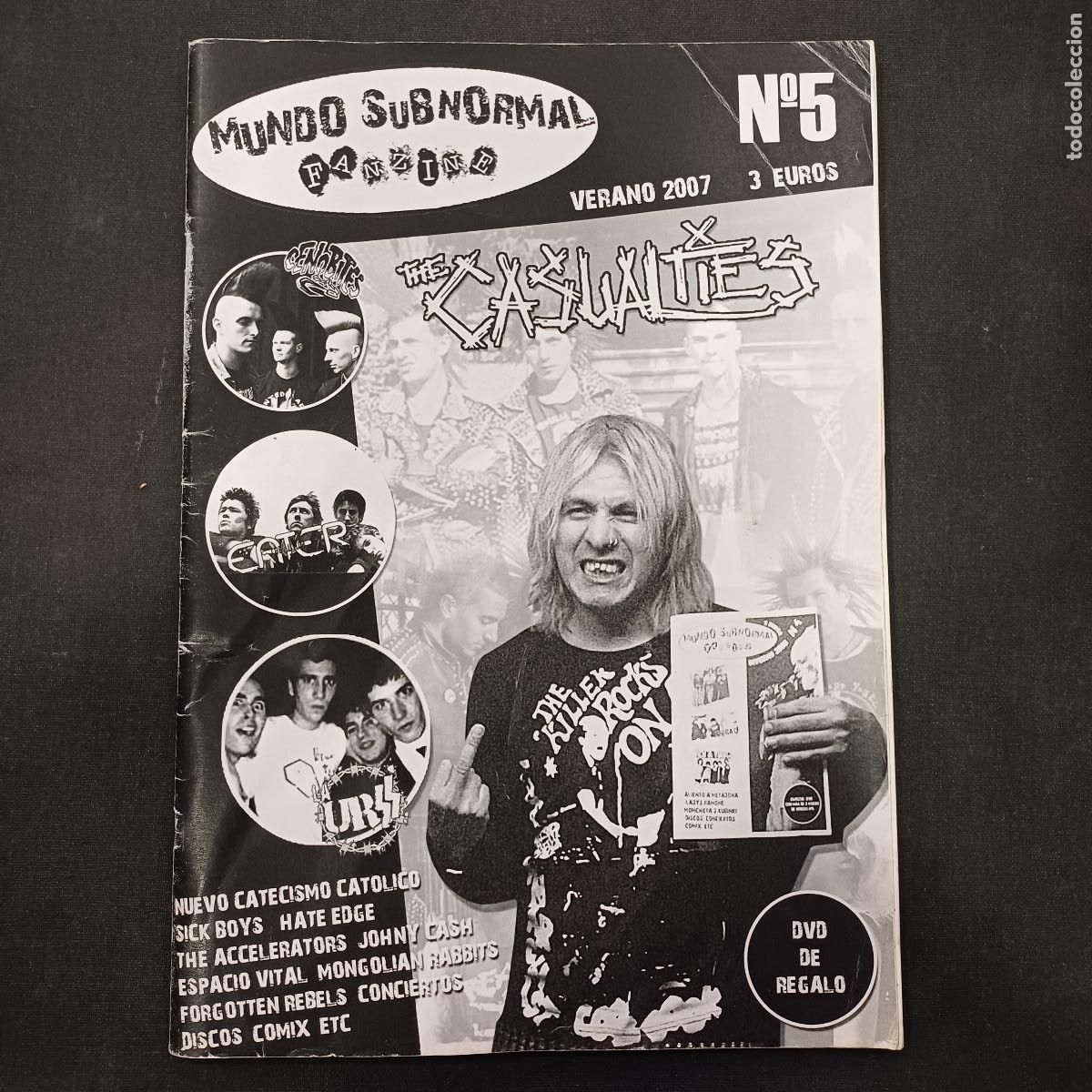 Revistas de m&uacute;sica: MUNDO SUBNORMAL N&ordm; 5/FANZINE PUNK.