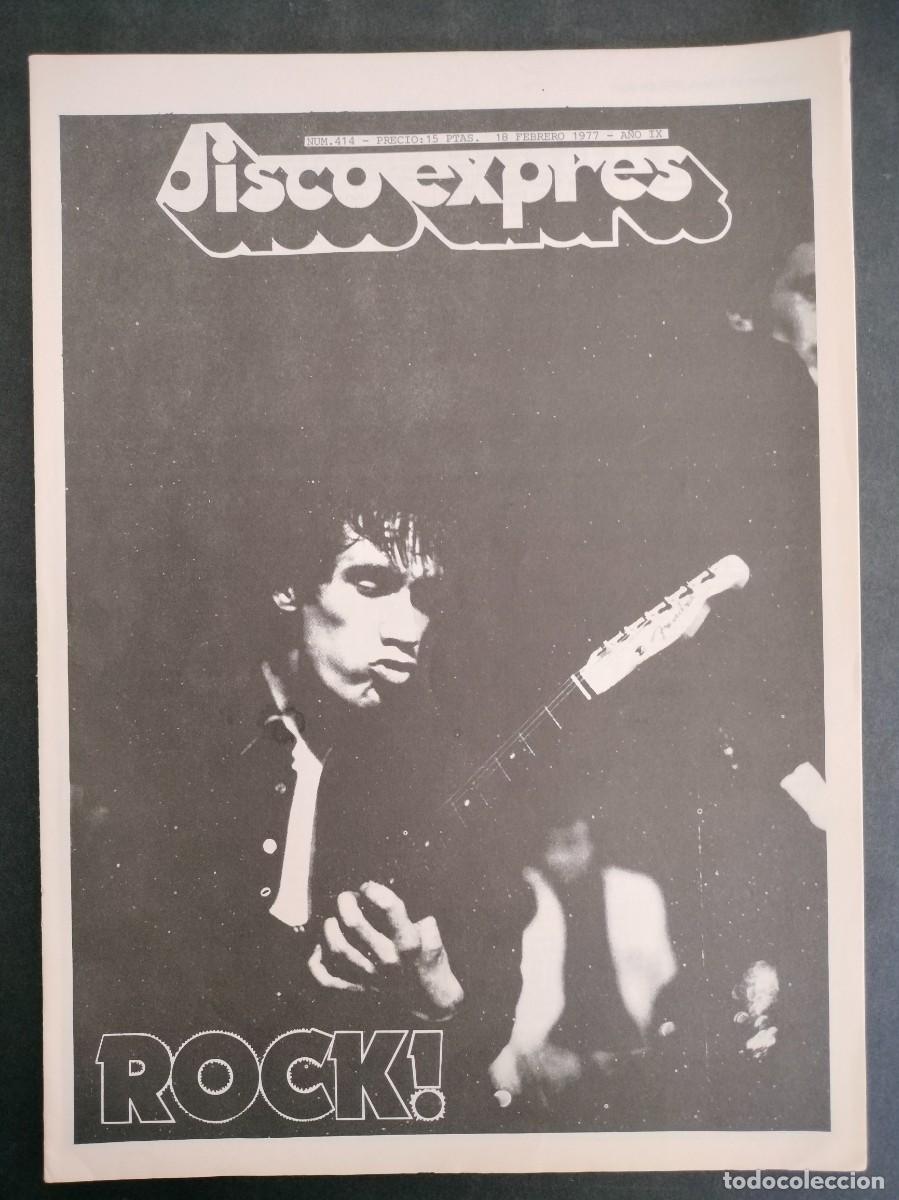 Music magazines: DISCO EXPRES N&ordm; 414 SOUTHSIDE JOHNNY & BRUCE SPRINGSTEEN, BLUE OYSTER CULT A&Ntilde;O 1977