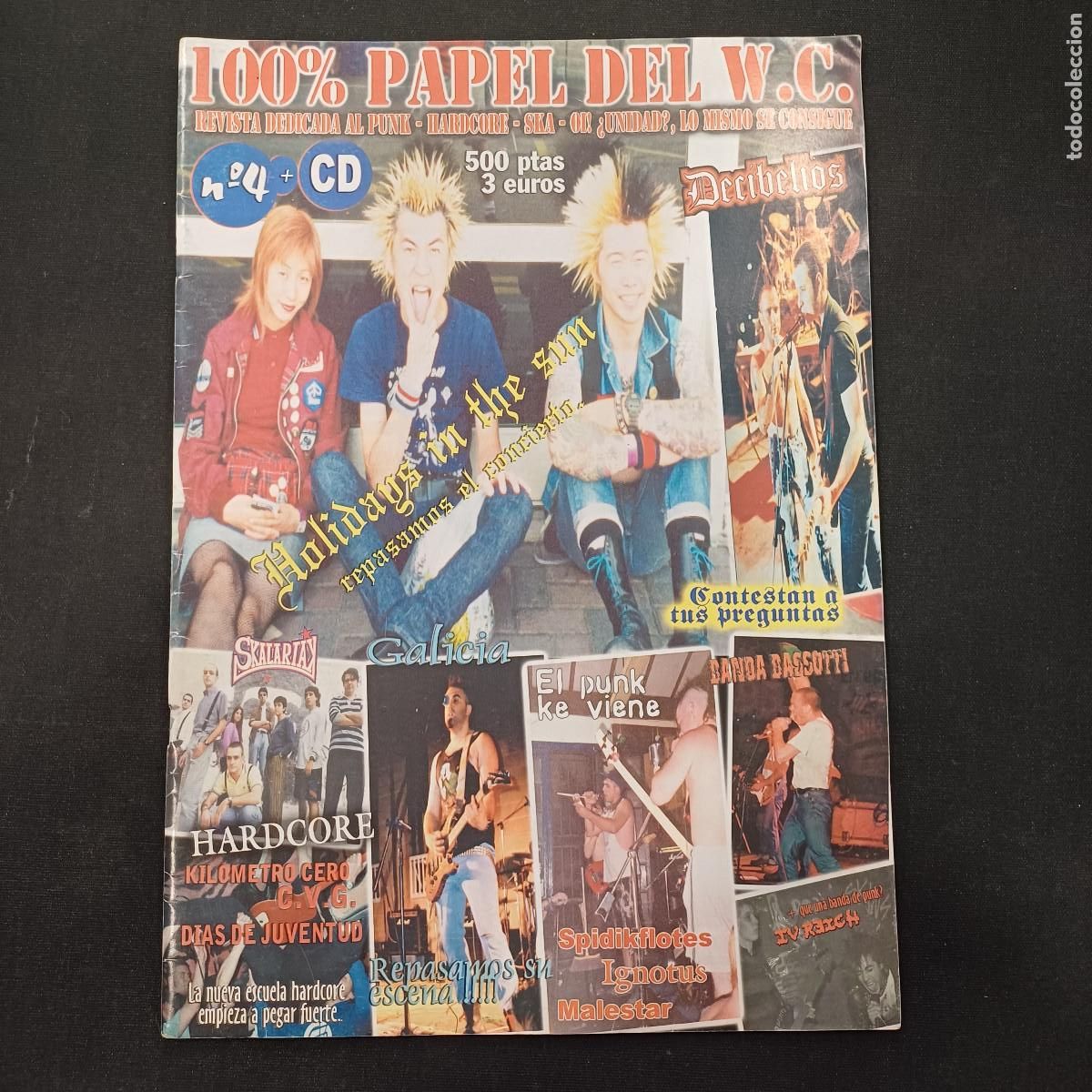 Revistas de m&uacute;sica: 100% PAPEL DEL W.C./FANZINE PUNK N&ordm; 4/DECIBELIOS-IV REICH.