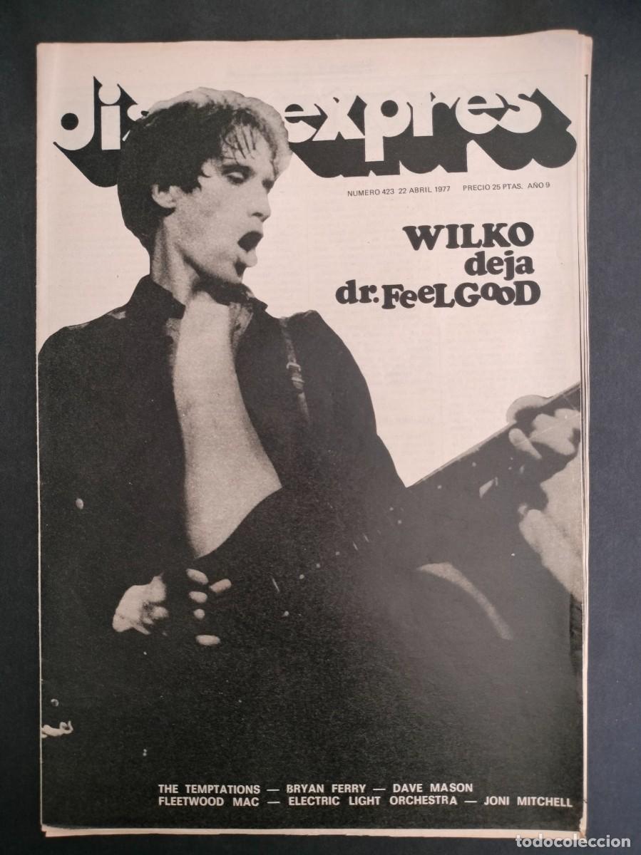 Riviste di musica: DISCO EXPRES N&ordm; 423 WILKO DR. FEELGOOD, THE TEMPTATIONS BRYAN FERRY DAVE MANSON FLEETWOOD MAC 1977