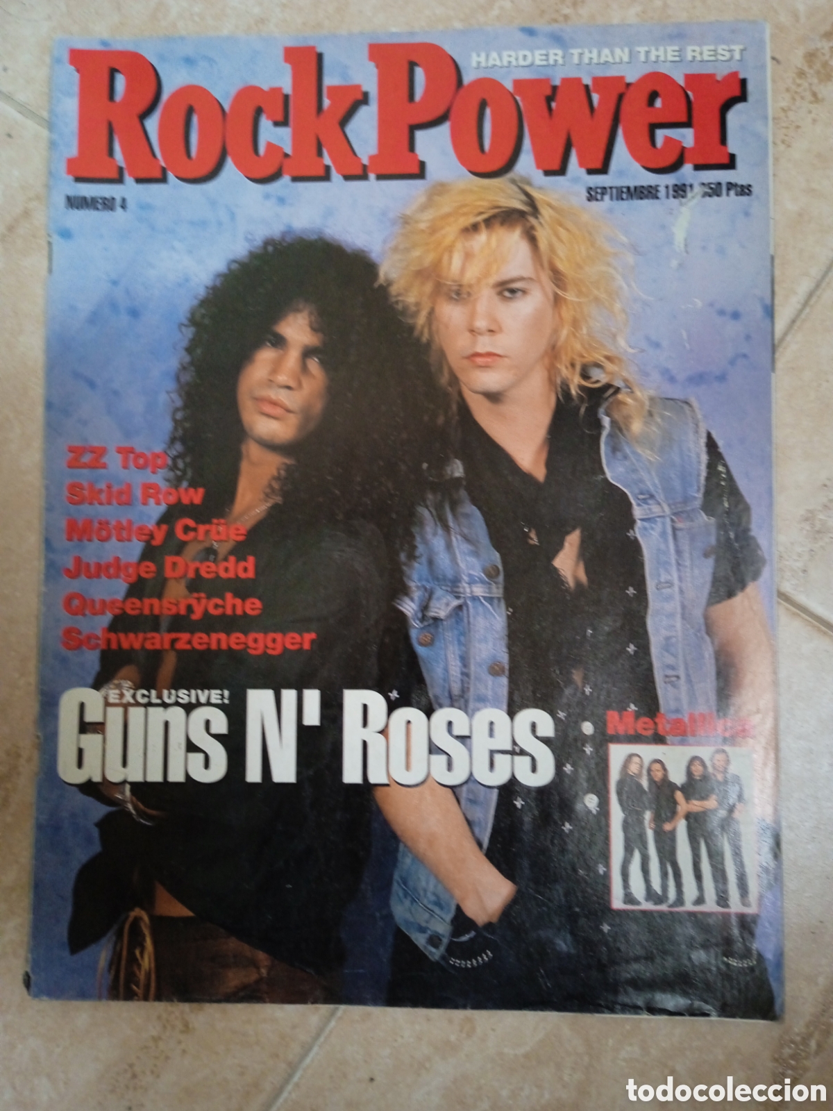 Revistas de m&uacute;sica: Revista Rock Power n&deg; 4 sept 1991 Metallica