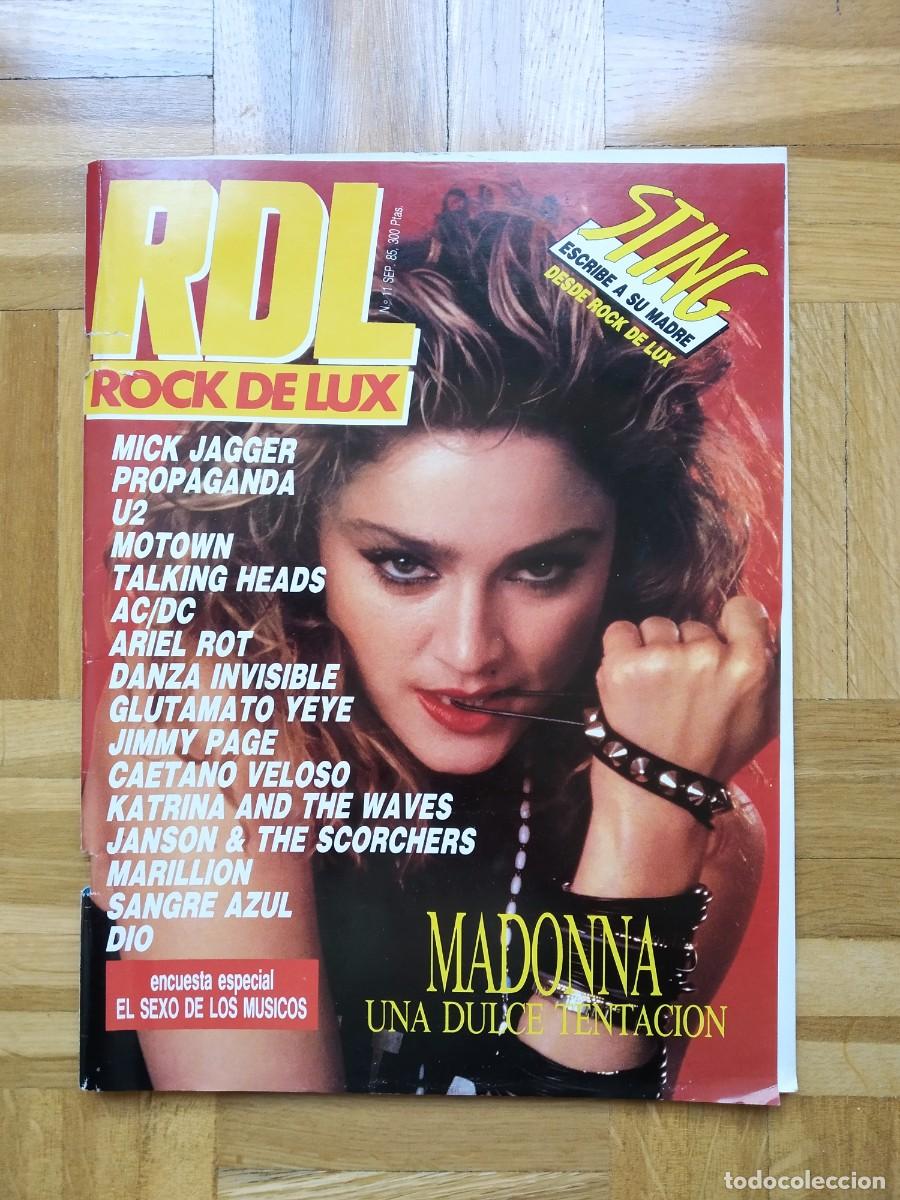 Magazines de musique: REVISTA ROCK DE LUX N&ordm; 11 MADONNA ARIEL ROT STING MICK JAGGER ANGUS YOUNG U 2 HEAVY ZERO + VER