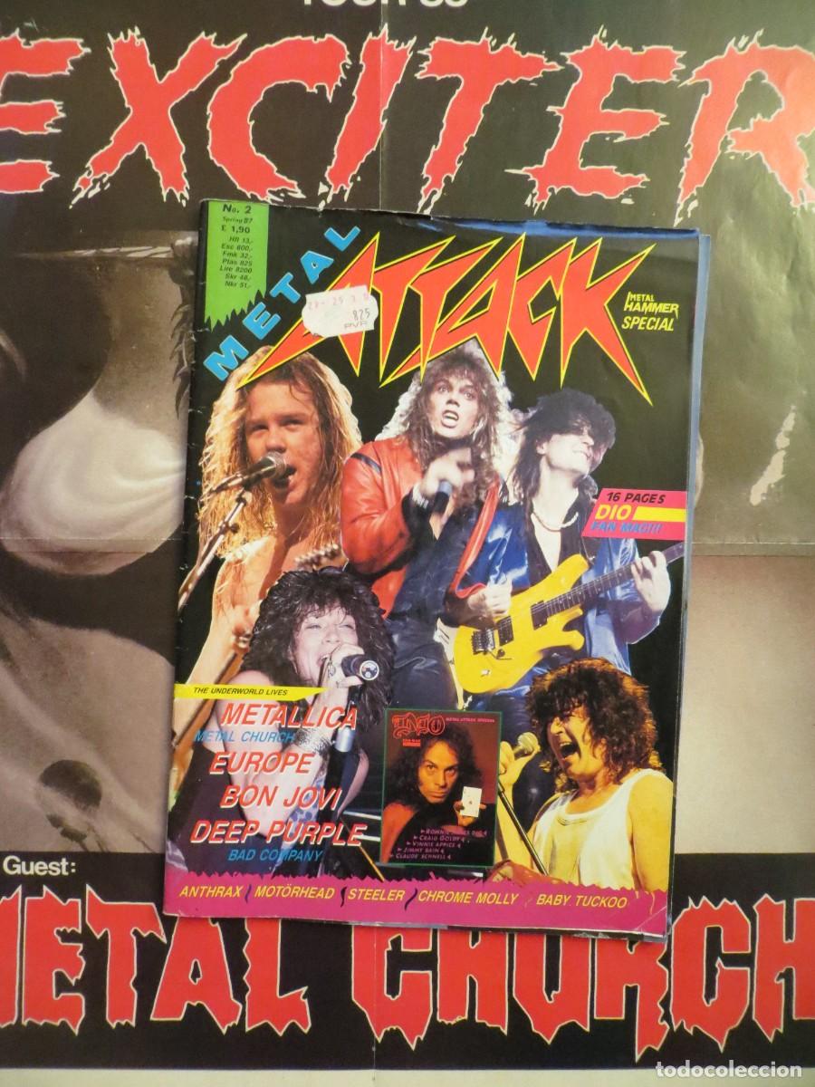 Revistas de m&uacute;sica: METAL ATTACK .NUM.2-METALLICA-MOTORHEAD-METAL CHURCH-EXCITER..+POSTERS+ ESPECIAL: DIO !!!!