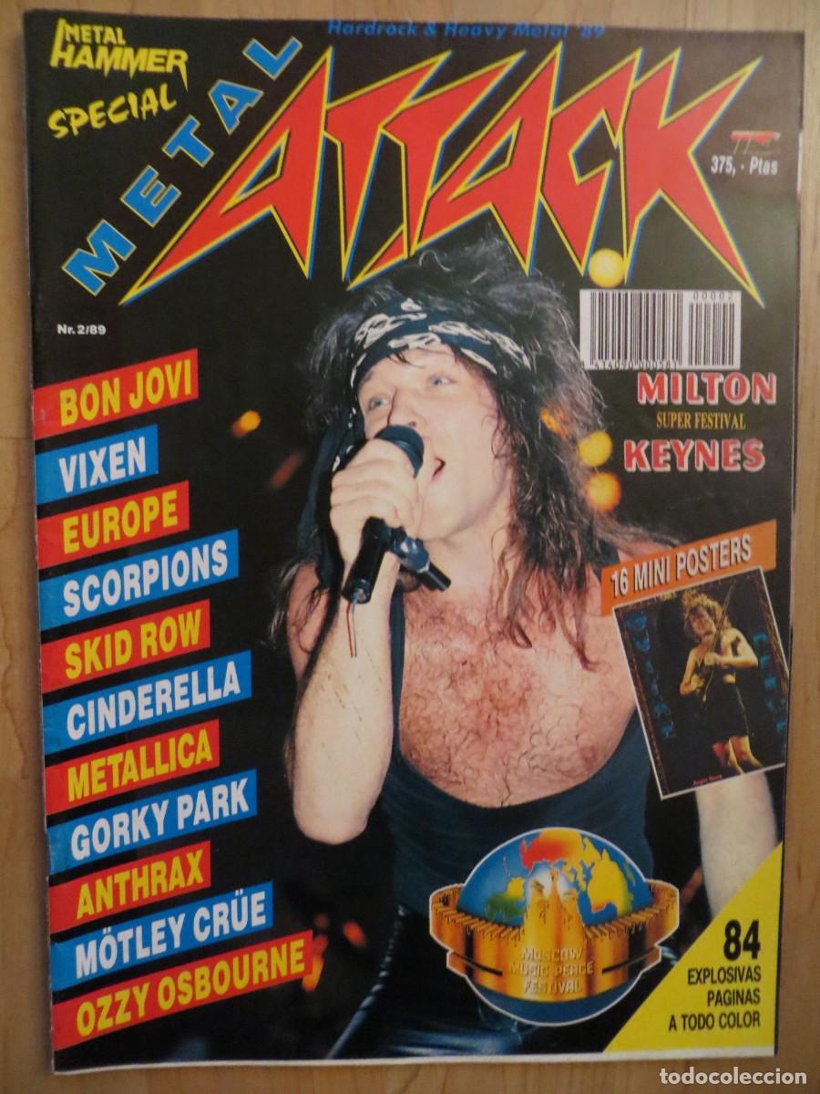 Revistas de m&uacute;sica: METAL ATTACK ESPECIAL: BON JOVI-METALLICA-OZZY-SCORPIONS-VIXEN-MANOWAR..+ 16 MINI POSTERS !!!!