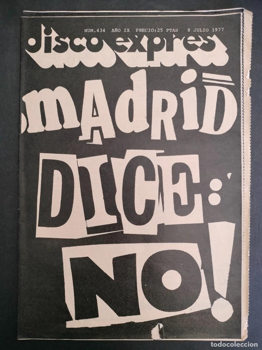 Music magazines: DISCO EXPRES N&ordm; 434 FREE & BAD COMPANY, RODERICK FALCONER A&Ntilde;O 1977