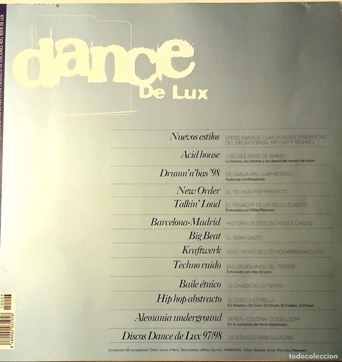 Musikzeitschriften: Revista DANCE DE LUX - 1998 - 10 A&Ntilde;OS DEL ACID HOUSE - TALKIN' LOUD - NEW ORDER