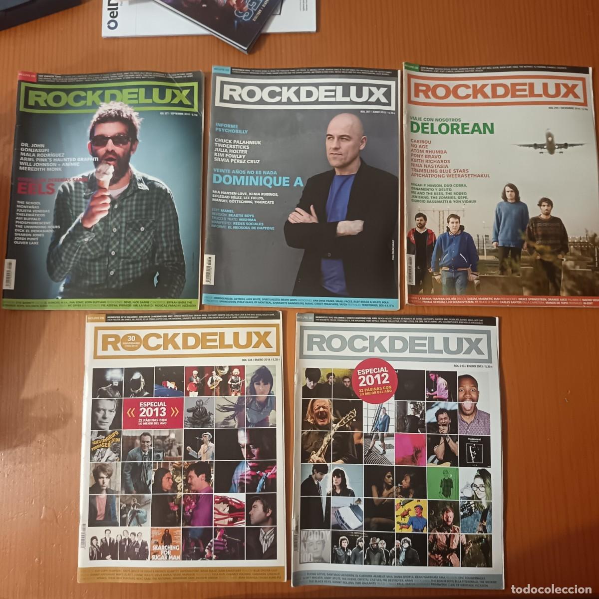 Revistas de m&uacute;sica: LOTE REVISTA ROCK DELUX. 5 NUMEROS ESPECIAL 2012/2013
