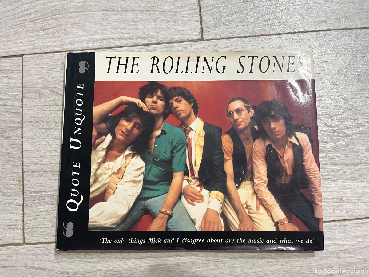 Revistas de m&uacute;sica: &rdquo;The Rolling Stones: Quote, Unquote&rdquo; es una colecci&oacute;n vintage de 1996 de citas y fotograf&iacute;as de la l