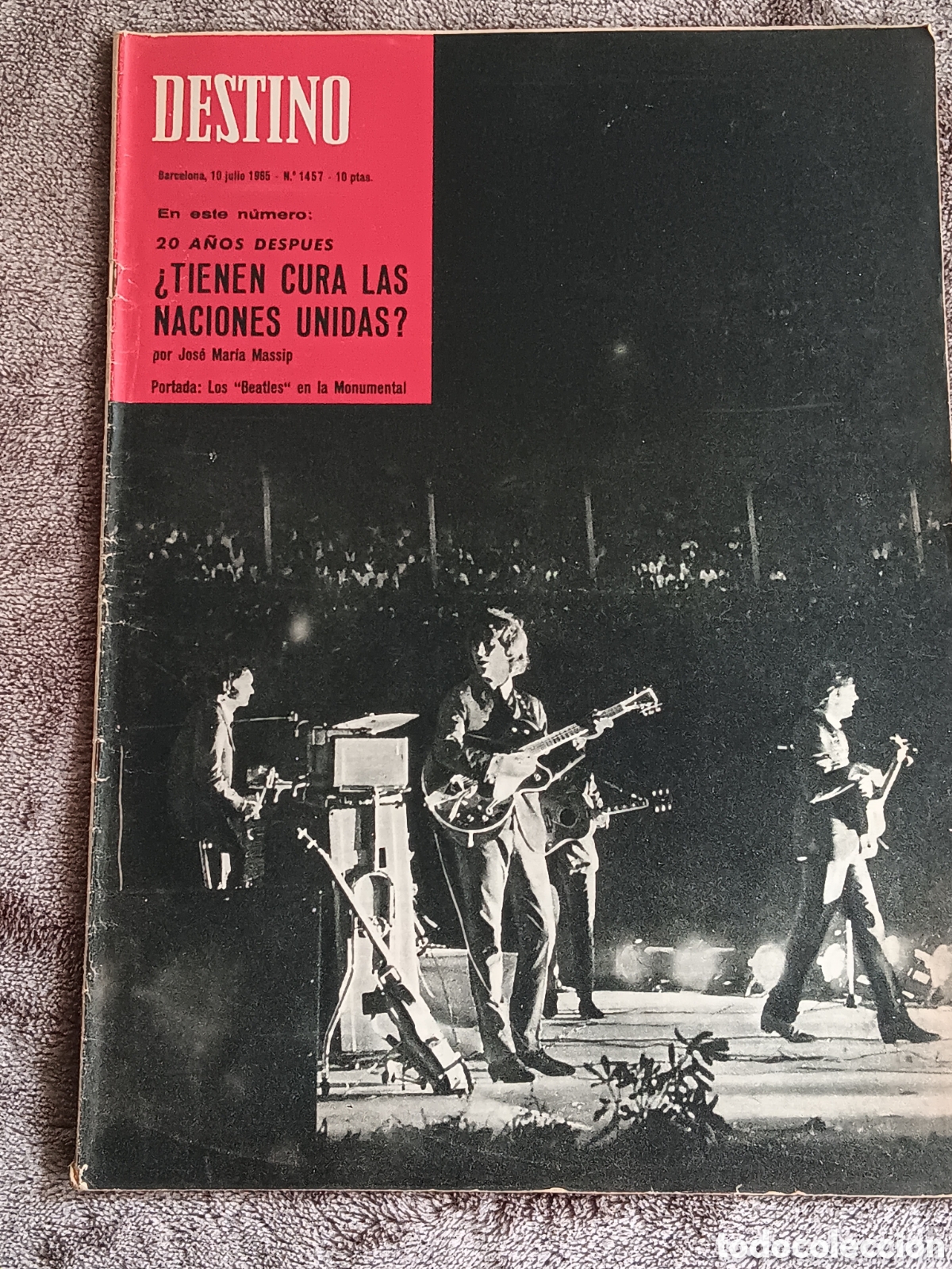 Revistas de m&uacute;sica: BEATLES REVISTA DESTINO BARCELONA JULIO 1965 COMPLETA
