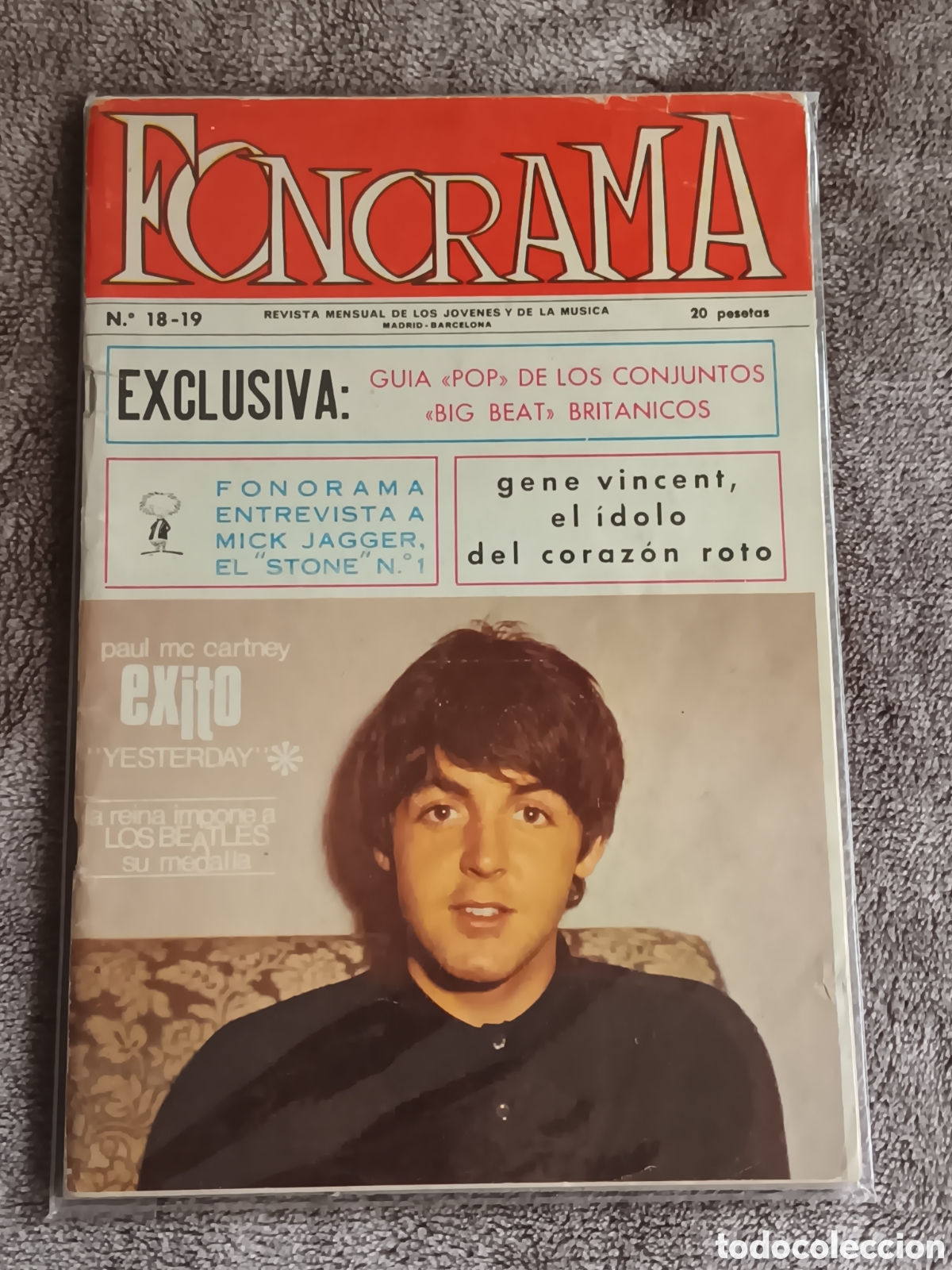 Revistas de m&uacute;sica: BEATLES McCARTNEY REVISTA ORIGINAL EPOCA FONORAMA COMPLETA EXCELENTE ESTADO