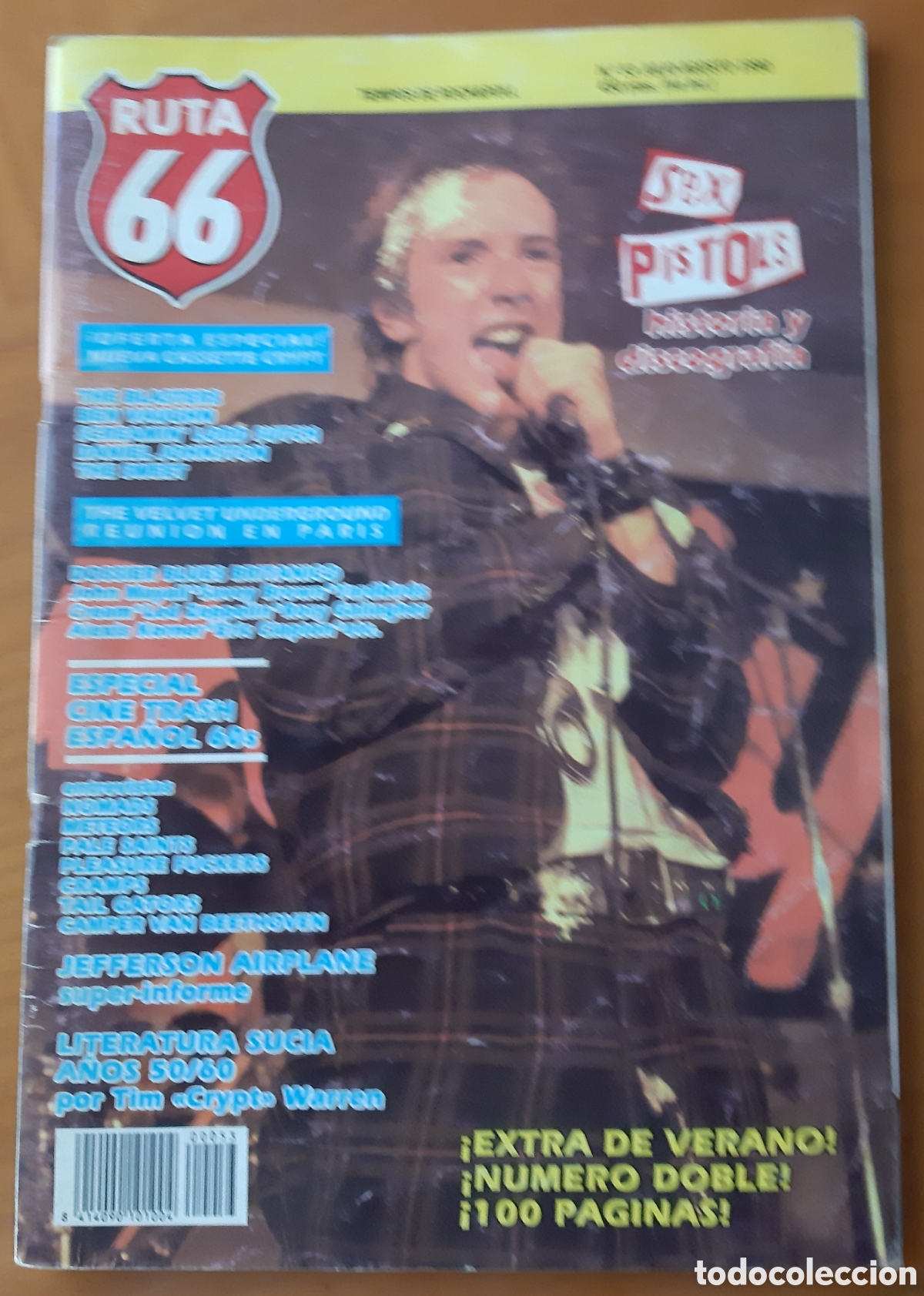 Musikzeitschriften: Revista Ruta 66. 1990. Sex Pistols. Original.