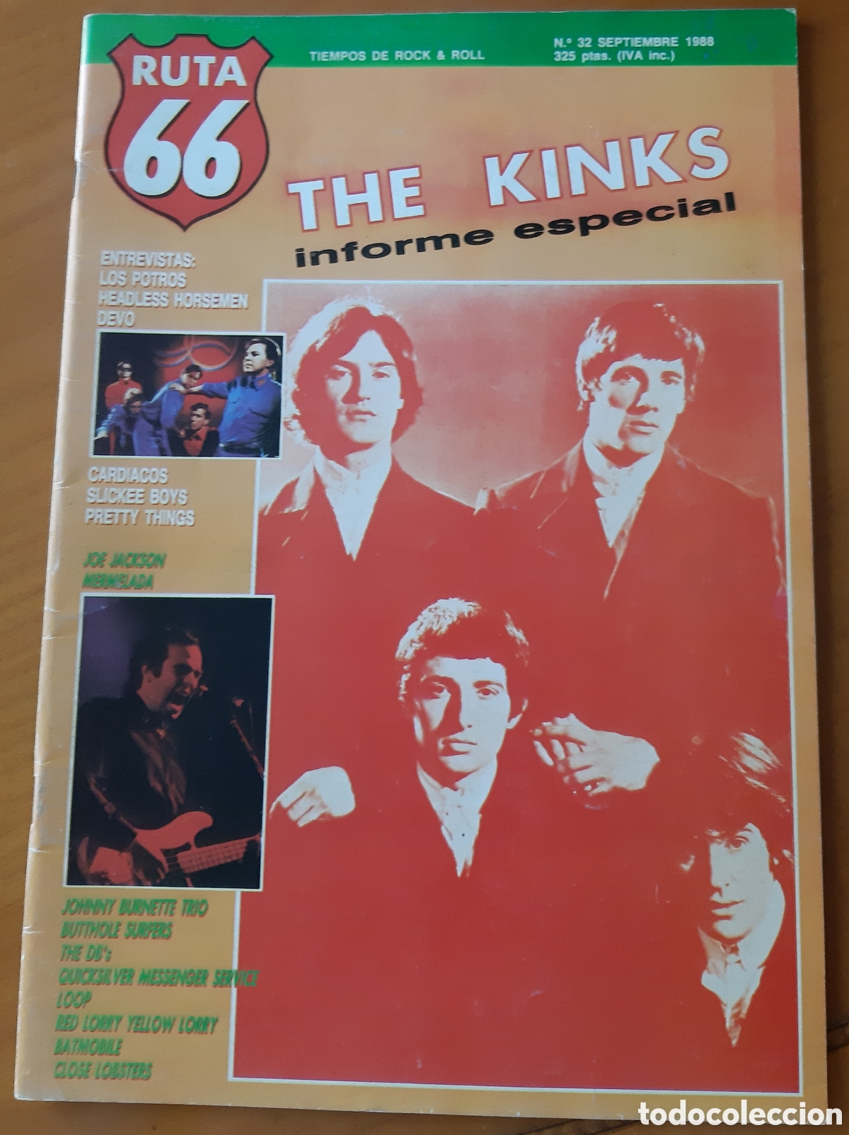 Musikzeitschriften: Revista Ruta 66. 1988. The Kinks. Original.