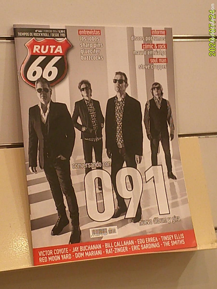 Riviste di musica: REVISTA RUTA 66 N&ordm; 444 FEBRERO 2026 CONVERSANDO CON 091