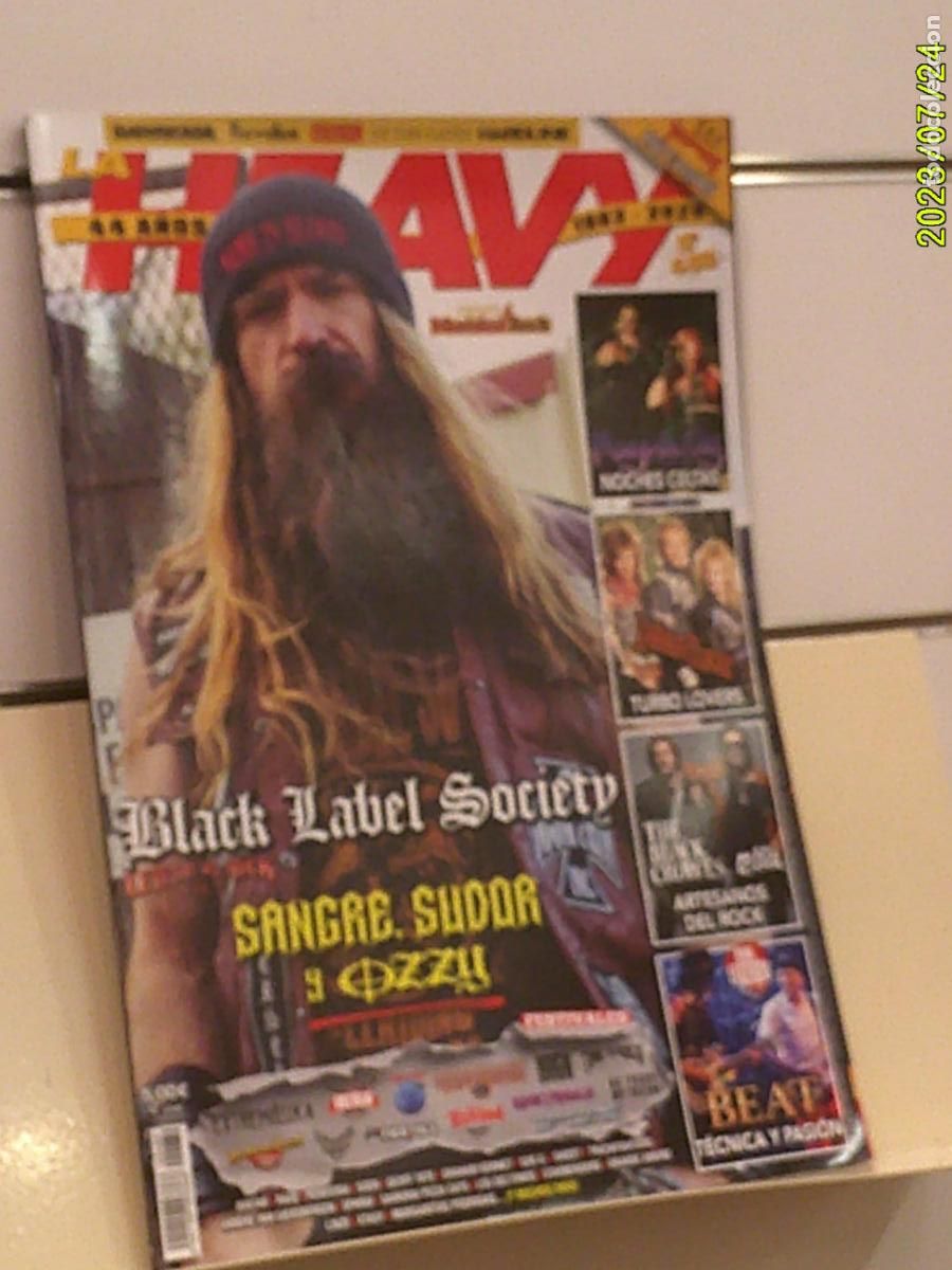 Revistas de m&uacute;sica: REVISTA LA HEAVY N&ordm; 480 BLACK LABEL SOCIETY