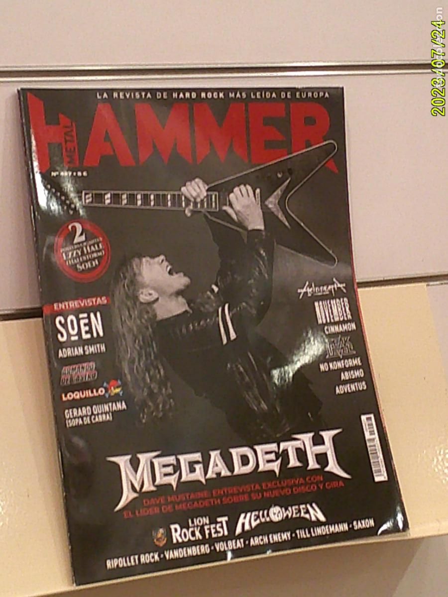 Revistas de m&uacute;sica: REVISTA METAL HAMMER N&ordm; 427 MEGADETH