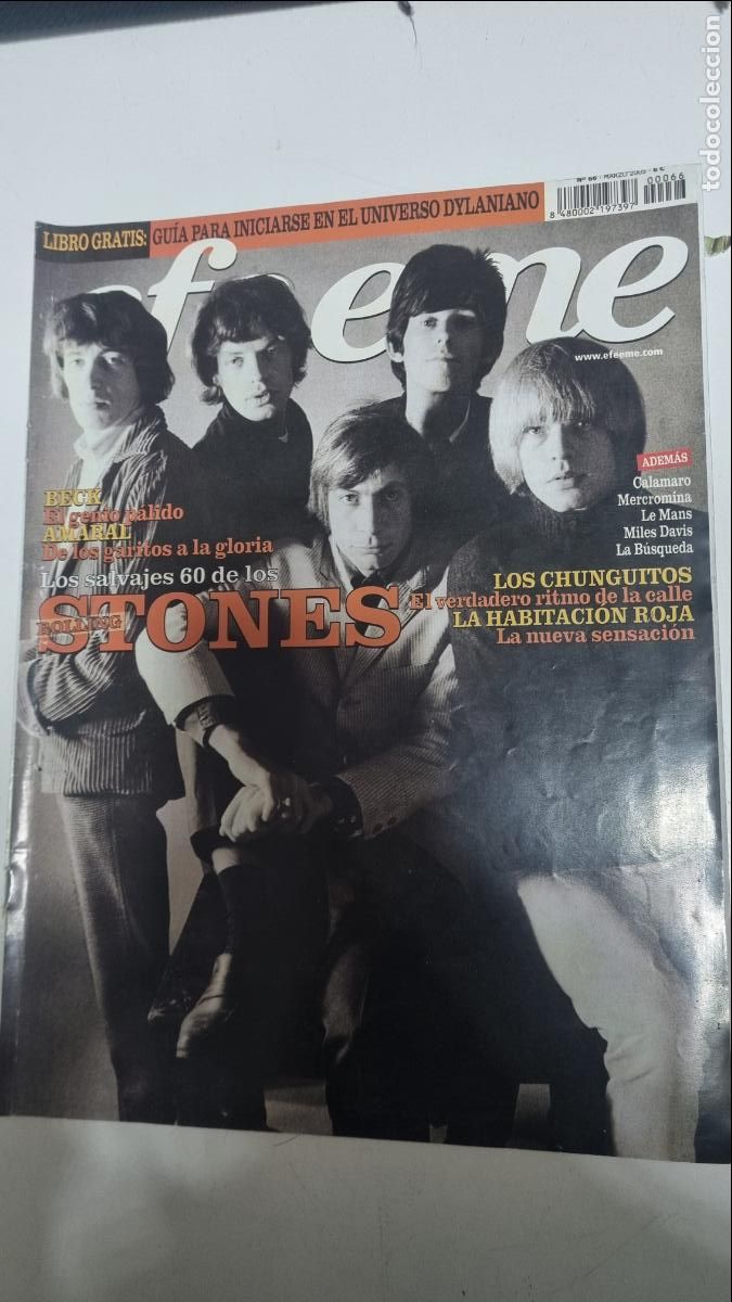 Revistas de m&uacute;sica: Revista Efe Eme n&ordm; 66, Marzo 2005. Rolling Stones, Beck, Amaral, La Habitaci&oacute;n Roja, Mercromina